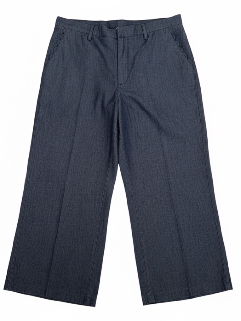Kiki Vargas Plus Size CropWide Leg Elastic Back  Cotton Pants Size 20 22 NWT